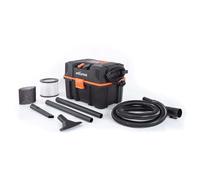 Evolution Power Tools R15VAC Vacuum Cleaner Wet and Dry Vac, Portable and Lightweight Ideal Dust Extractor for Saw Dust in Workshops, With Power Take-Off, Corded, Orange