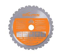 Evolution Power Tools R165TCT-18CS (Rage) Multi-Material TCT Blade Cuts Wood, Metal and Plastic, 165 mm