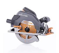Evolution Power Tools R185CCS Multi-Material Circular Saw, 1600 W, 110 V-Site Use(3-pin round Industrial Plug), Black / Orange