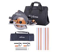 Evolution Power Tools R185CCSX+ Multi-Material Circular Saw, 185 mm, (110 V) with 1400 mm Track