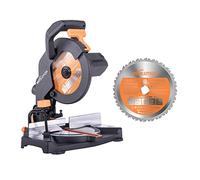 Evolution Power Tools R210CMS Multi-Material Compound Mitre Saw, 210 mm, (230 V) with Additional R210TCT-24T Blade