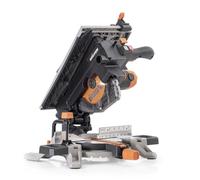 Evolution Power Tools R210MTS-G2 Convertible Mitre/Table Saw, Compact Multi-Function & Multi-Material Cutting, -47˚ Bevel & +/- 45˚ Mitre Angle, TCT Blade Included Cuts Wood, Plastic, Metal, 210mm