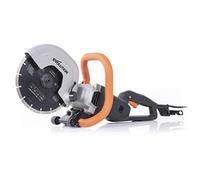 Evolution Power Tools R230DCT Disc Cutter, Concrete Saw, Cut Off Saw, For Cutting Concrete, Stone, Brick, Roof Tile & More - 2000W Motor, No Gas, 90 mm Cut, Incl Diamond Masonry Blade, 110V, 230mm