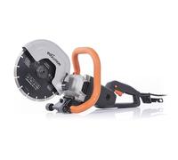 Evolution Power Tools R230DCT Disc Cutter, Concrete Saw, Cut Off Saw, For Cutting Concrete, Stone, Brick, Roof Tile & More - 2000W Motor, No Gas, 90 mm Cut, Incl Diamond Masonry Blade, 230V, 230mm