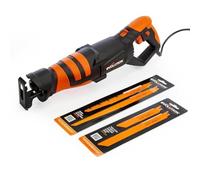 Evolution Power Tools R230RCP Reciprocating Saw with 4 Multi-Purpose Bi-Metal Blades, 230 V