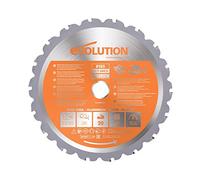 Evolution Power Tools RAGEBLADE 7-1/4-Inch Multipurpose Cutting Blade for Steel, Aluminum, Wood and Plastics
