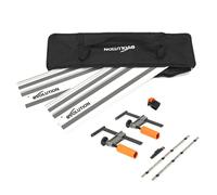 Evolution Power Tools ST1400-G2 Circular Saw Guide Rail / Track | Universal Fits Most Brands Makita, Bosch, Festool | 1.4m (2x 700mm ) With Self-Align