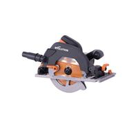 Evolution R185CCSX Circular Track Saw Kit 185mm 1600W 110V in Orange Evolution Orange