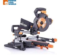 Evolution R210Sms-300+ 210mm Sliding Compound Mitre Saw With Tct Multi-Material Cutting Blade - 110V