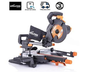 Evolution R210SMS-300+ Sliding Mitre Saw With TCT Multi-Material Cutting Blade