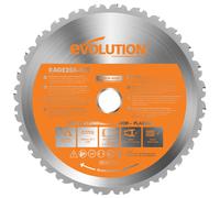 Evolution R255 TCT Multi Purpose Circular Saw Blade 255 x 25.4mm x 28T