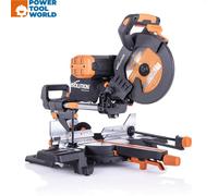 Evolution R255SMS-DB+ 255mm Double Bevel Sliding Mitre Saw 110v With TCT Blade