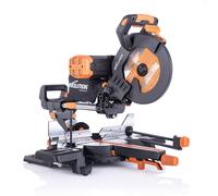 Evolution R255SMS-DB+ Pro-Pack 255mm Double Bevel Sliding Compound Mitre Saw (230V) with Multi-Material Cutting Blade