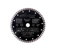 Evolution Power Tools Diamond Blade, Segmented Rim 185 x 20mm EVL185DIAM