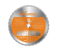 Evolution Power Tools RAGEBLADE355MULTI - 355 mm Multi Material Chop Saw Blade (AKA Wood Blade, Metal Cutting Blade, TCT Saw Blade) - Carbide Tipped Blade Cuts Wood, Metal and Plastic