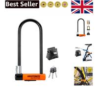 Evolution Series-4 Heavy Duty U Lock - Ultimate Bicycle Security (4x11.5 Inch)