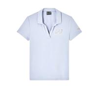 Evolution Short-Sleeved Polo- female- Emporio Armani EA7- Polo Shirts- Blue- M- Tops M