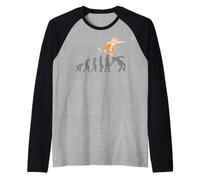 Evolution Snowboarder Snowboarding Mountain Snowboard Sports Raglan Baseball Tee