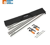 Evolution ST2800-G2 110-inch Universal Circular Saw Guide Rail for Makita, Bosch, Festool, Triton, Metabo, 2.8 m, Includes Self-Aligning Rods, 2 x Rail Clamps