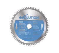 Evolution Power Tools Circular Saw Blade T185TCT-68CS - Carbide Tipped for Cutting Thin Steel, 185 mm