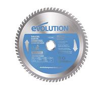 Evolution (T185TCT-68MS) - 185 mm Mitre Saw Blade (AKA TCT Saw Blade) For Cutting Thin Steel - Carbide Tipped Metal Saw Blade Produces Virtually No Heat, Burrs or Sparks