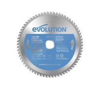 Evolution Power Tools T210TCT-68CS Circular Saw Blade (AKA TCT Saw Blade) For Cutting Thin Steel - Carbide Tipped Metal Saw Blade Produces Virtually No Heat, Burrs or Sparks, 210 mm