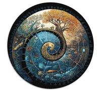 Evolution, Time, Life And Extinction Jigsaw Puzzles The Birth of The Universe Challenge Toy Educational Games Home Decoration for Adults& Teenager Age 14 Years Up 1000pcs (67.5x67.5cm)