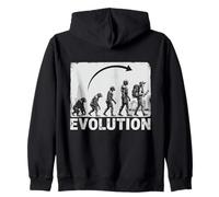 Evolution to Archaeologist Archaeology Silhouette Zip Hoodie
