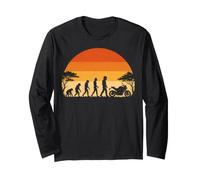 Evolution to Motorcycle Rider Biker Life Long Sleeve T-Shirt
