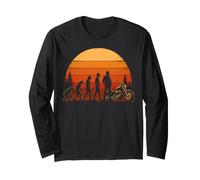 Evolution to Motorcycle Rider Biker Life Long Sleeve T-Shirt