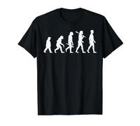 Evolution Took a Wrong Turn Funny Trump Silhouette Design Value Graphic T-Shirt, Men, Black, XL