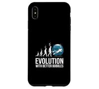 Evolution With Better Bubbles Scuba Diving Funny Case for iPhone XS Max