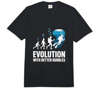 Evolution with Better Bubbles Scuba Diving Funny Comfort Colors Adult Heavyweight T-Shirt