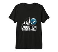 Evolution with Better Bubbles Scuba Diving Funny Premium T-Shirt