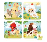 Evolutionary puzzles Farm animals - 4 puzzles Orange one size