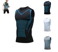 Evolv-Off Compression Shirt, Shaping Sleeveless Shirt for Men.Energy and Strength for You (Black,XL)