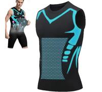 Evolv-Off Compression Shirt, V-Boost Men’s Ionic Shaping Compression Shirt, Maynox Compressionn Shirts, Confidence, Energy and Strength for You (UK, Alpha, L, Regular, Regular, Black)