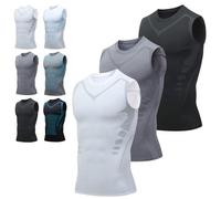 Evolv V Boost Men Shirt, 2025 Upgraded Men Compression Shirt, Breathable & Quick Drying, Energy and Strength for You (3*D+E+F,M)