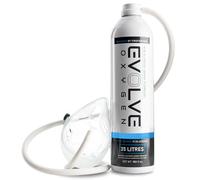 EVOLVE 35-Litre Pure Oxygen Canister with Mask and Tube | Portable Oxygen Can | Ideal for Home Use and Outdoor Activities | Designed by Firefighters | Made in Britain | Pack of 1
