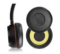 Evolve 65 Ear pads replacement Compatible with Jabra Evolve 65/40/30/20/65UC 65MS/40UC 40MS/ 30US 30MS 30II/20SE 20UC 20MS Headphones(Protein Leather and Memory Foam ear cushions)