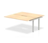 Evolve B2B Ext Kit Silver Frame Bench Desk 1600 Maple - BE209