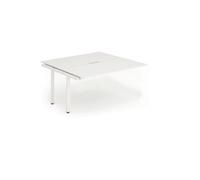 Evolve B2B Ext Kit White Frame Bench Desk 1200 White - BE196