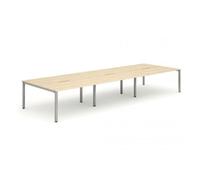 dynamic Computer Desk Evolve Plus B6P12MPES Maple 3600 mm x 1600 mm x 730 mm