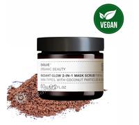 Evolve Beauty Organic Radiant Glow 2 in 1 Face Mask Scrub 30ml BBE 01/2026