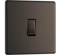 Evolve Black Chrome (Black) Double Switched 13A Power Socket + Usb C 30W + Usb A (2.1A) PCDBC22UAC30B-01