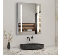 EVOLVE Bluetooth LED Bathroom Mirror Cabinet 800x600 Single Door