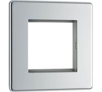 Evolve Brushed Brass (Black) Quadruple Rectangular Front Plate (100 X 50) PCDSBEMR4B-01