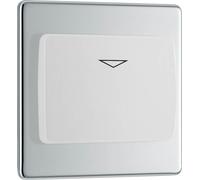 Evolve Brushed Brass (Black) Single Euro Module Front Plate (25 X 50) PCDSBEMS1B-01