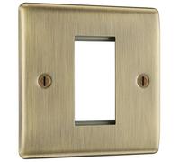Evolve Matt Black (Black) Trailing Edge Led 200W Double Dimmer Switch 2-Way Push On/Off PCDMB82B-01