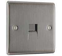 Evolve Matt Grey (Black) Double Switched 13A Power Socket + 2 X Usb (3.1A) PCDMG22U3B-01